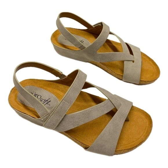 Eurosoft Gianetta Wedge Sandal in Taupe - Picture 6 of 10